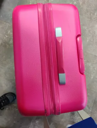 Maleta grande rosa oportunidad