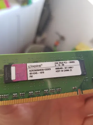 Lote de Memoria RAM DDR3 y DDR2