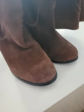 Botas altas de ante mujer