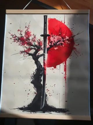 Quadro Japonês Hanzo Story 50x40cm