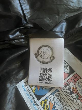 Casaco Moncler Oversize Preto Tamanho L