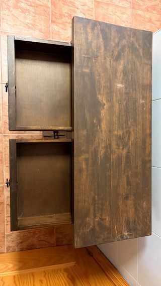 Mueble Rústico Madera Maciza Cajones y Puertas