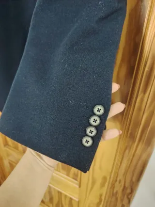 Blazer hombre azul con forro estampado