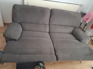 Sofá Cama Gris Tela