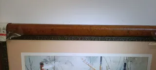 Acuarela Marina con Marco Antiguo Grande