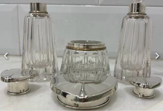 ANTIGUO JUEGO TOCADOR ART NOUVEAU PLATA ESPAÑA XX