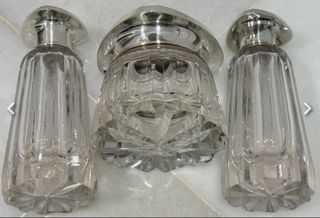 ANTIGUO JUEGO TOCADOR ART NOUVEAU PLATA ESPAÑA XX