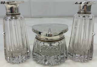 ANTIGUO JUEGO TOCADOR ART NOUVEAU PLATA ESPAÑA XX