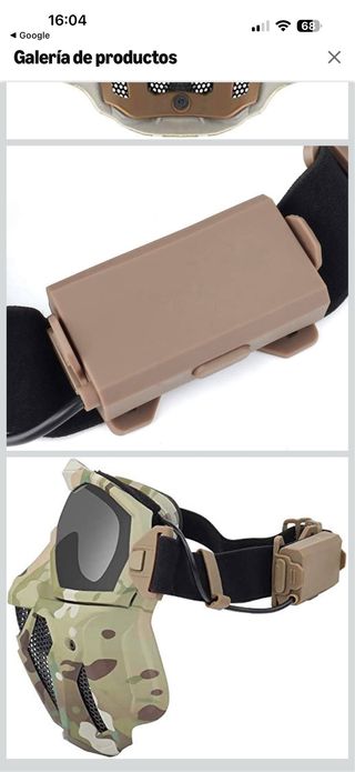 Máscara Airsoft Camuflaje Táctica