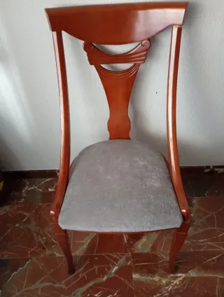 Sillas de salón madera tapizadas 6