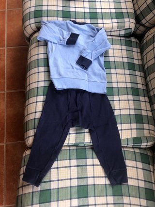 Pigiama bimbo azzurro con scooter