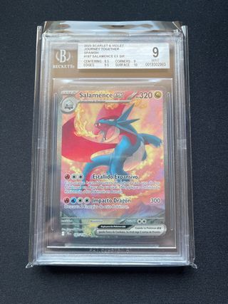 Salamence EX SIR 187/159 Spanish Beckett 9