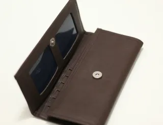 Cartera Billetera Pelo Marrón