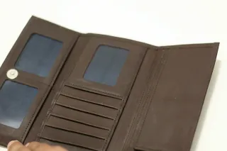 Cartera Billetera Pelo Marrón