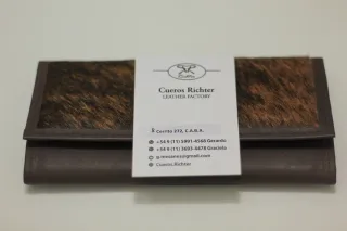 Cartera Billetera Pelo Marrón