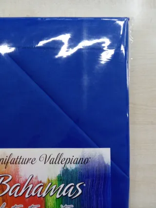 Lenzuola singolo blu cotone