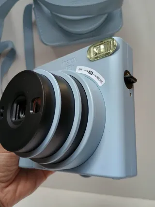 Cámara de fotos Instax Square Azul con funda