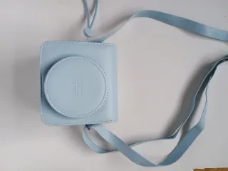 Cámara de fotos Instax Square Azul con funda