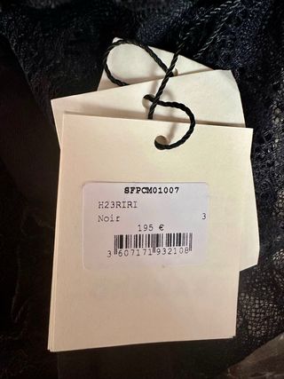 Blusa Sandro Encaje Negro sin estrenar