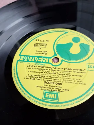 SCORPIONS loverdrive LOVE at animal magnetism LPs