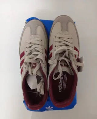 Zapatillas Adidas Samba OG Beige/Rojo