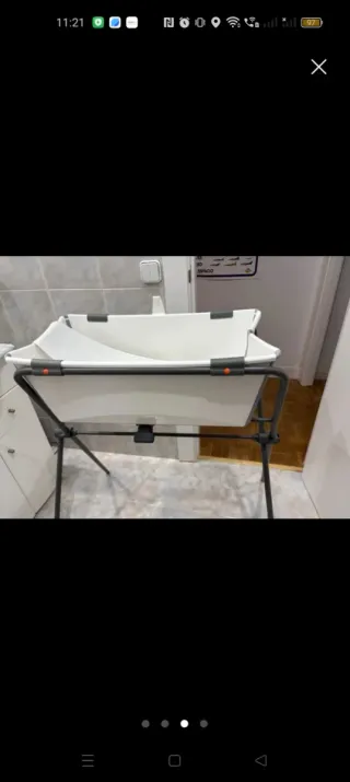 Bañera Stokke CON PATAS Y DESAGÜE