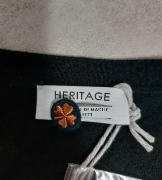 Gilet nero da uomo Heritage Nuovo con cartellino