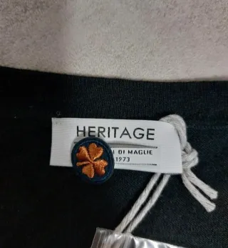 Gilet nero da uomo Heritage Nuovo con cartellino