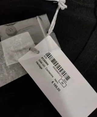 Gilet nero da uomo Heritage Nuovo con cartellino