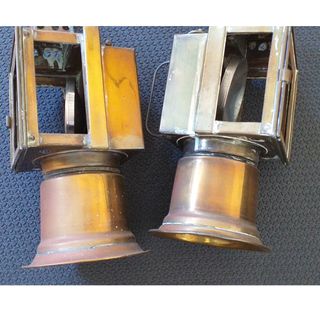 Lámparas Ferroviarias antiguas estación tren