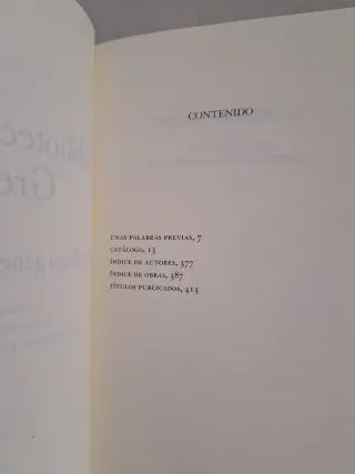 Biblioteca clásica Gredos catálogo comentado