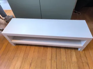 Mueble lack blanco para TV