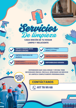 Servicios de limpieza para hogar y oficina