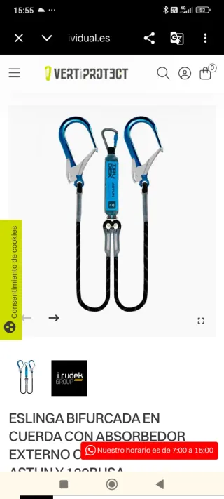 Arnés Climax Confort + Ganchos Irudek