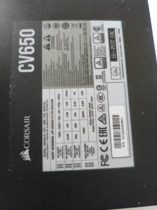 Fuente Alimentación Corsair CV650