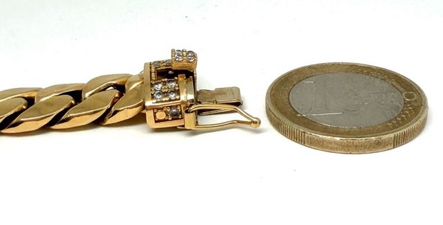 Pulsera Cubana Oro 18k 19.54gr 20cm