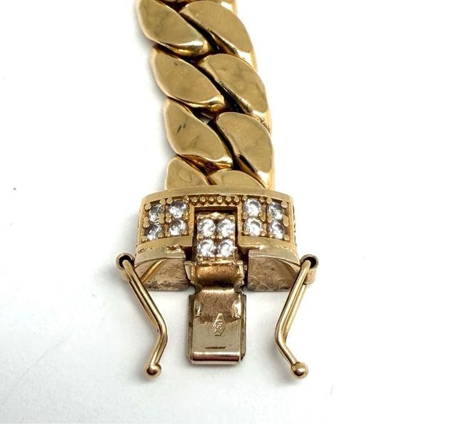 Pulsera Cubana Oro 18k 19.54gr 20cm