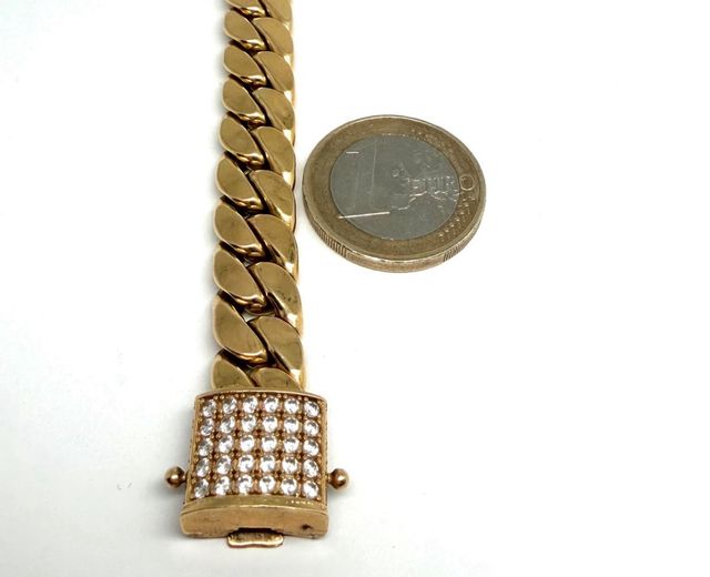 Pulsera Cubana Oro 18k 19.54gr 20cm