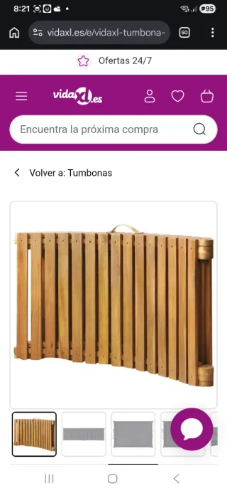 Tumbonas de madera