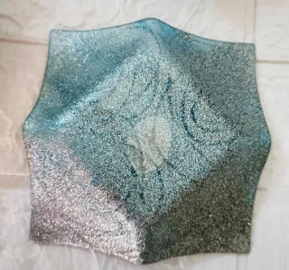 Svuotatasche blu e argento