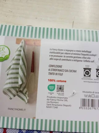 Set 6 Strofinacci Cotone 45x65 cm