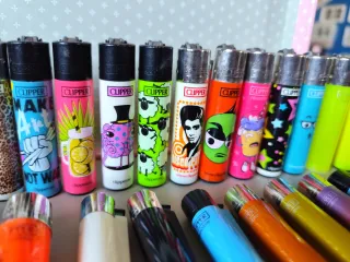 Lote 28 mecheros Clipper colección usados+  22liso