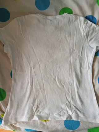 Camiseta blanca Hennes mujer