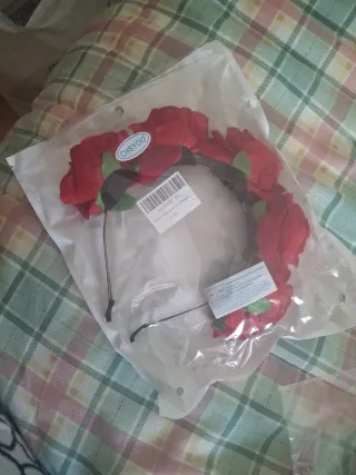 Diadema Flores Rojas