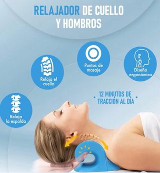 Almohada cervical tracción cuello