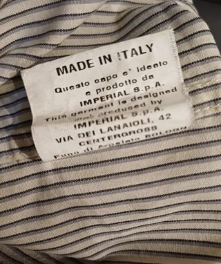 Camicia uomo Imperial beige e grigio a righe