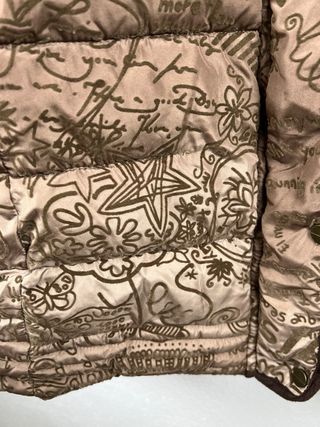 Piumino Desigual con cappuccio e cintura taglia L