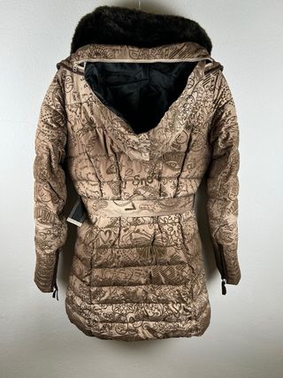 Piumino Desigual con cappuccio e cintura taglia L