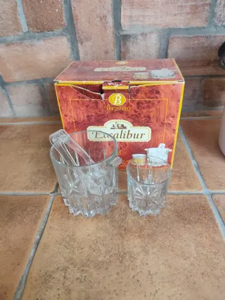 Set cubitera y 6 vasos Excalibur Borgonovo
