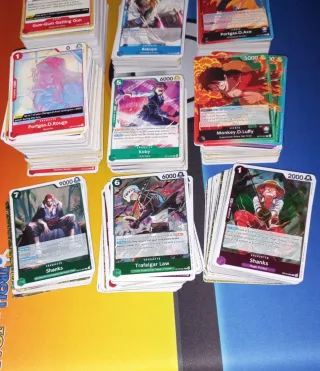 Lote 760 cartas One Piece OP13 OP14